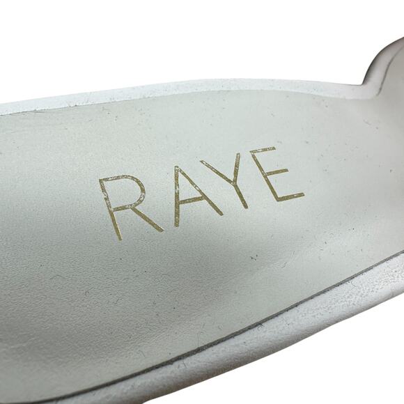 Raye Bardot Heel Slide Strap Sandal Block Clear White Size US 9 - Picture 13 of 15